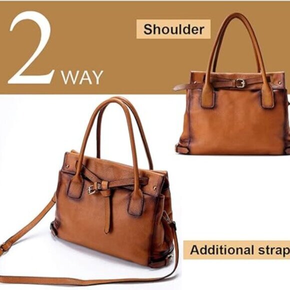 La Poet Leather Shoulder / Tote Bag - Picture 5 of 16